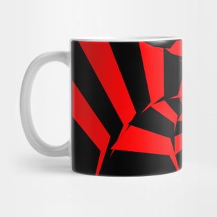 Black and red twisting Optical illusion Mug